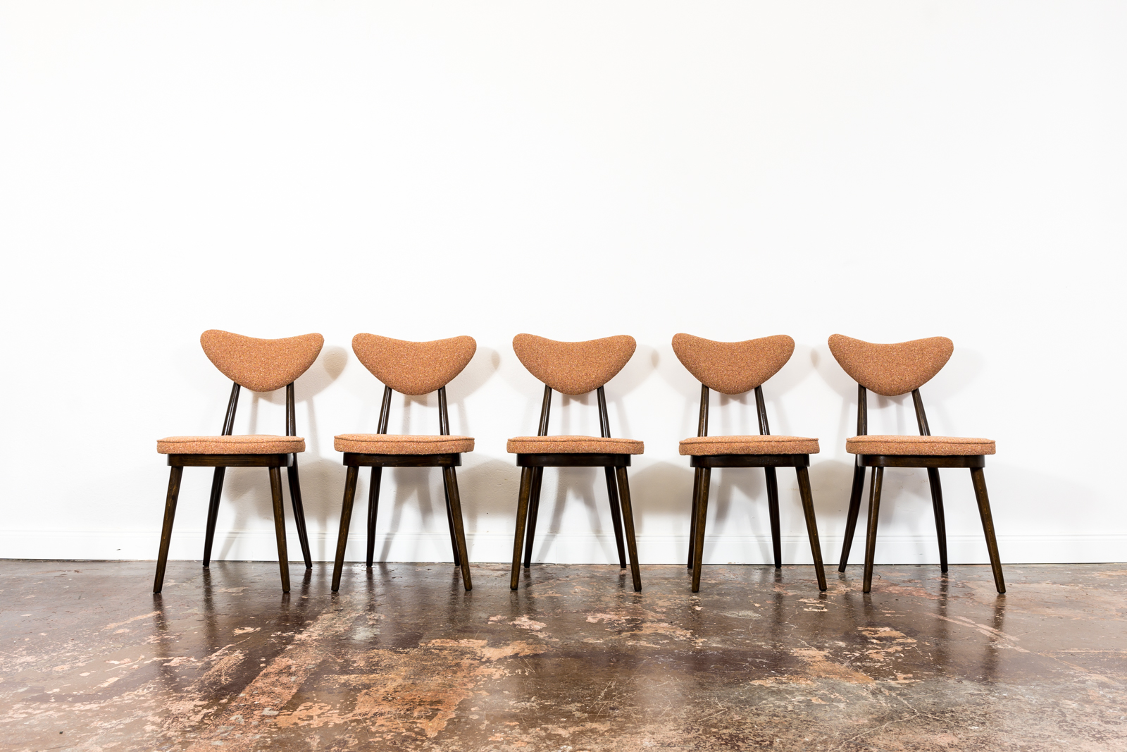 Model No. 124 Chairs By Helena & Jerzy Kurmanowicz, 1960s, Poland, Set Of 5