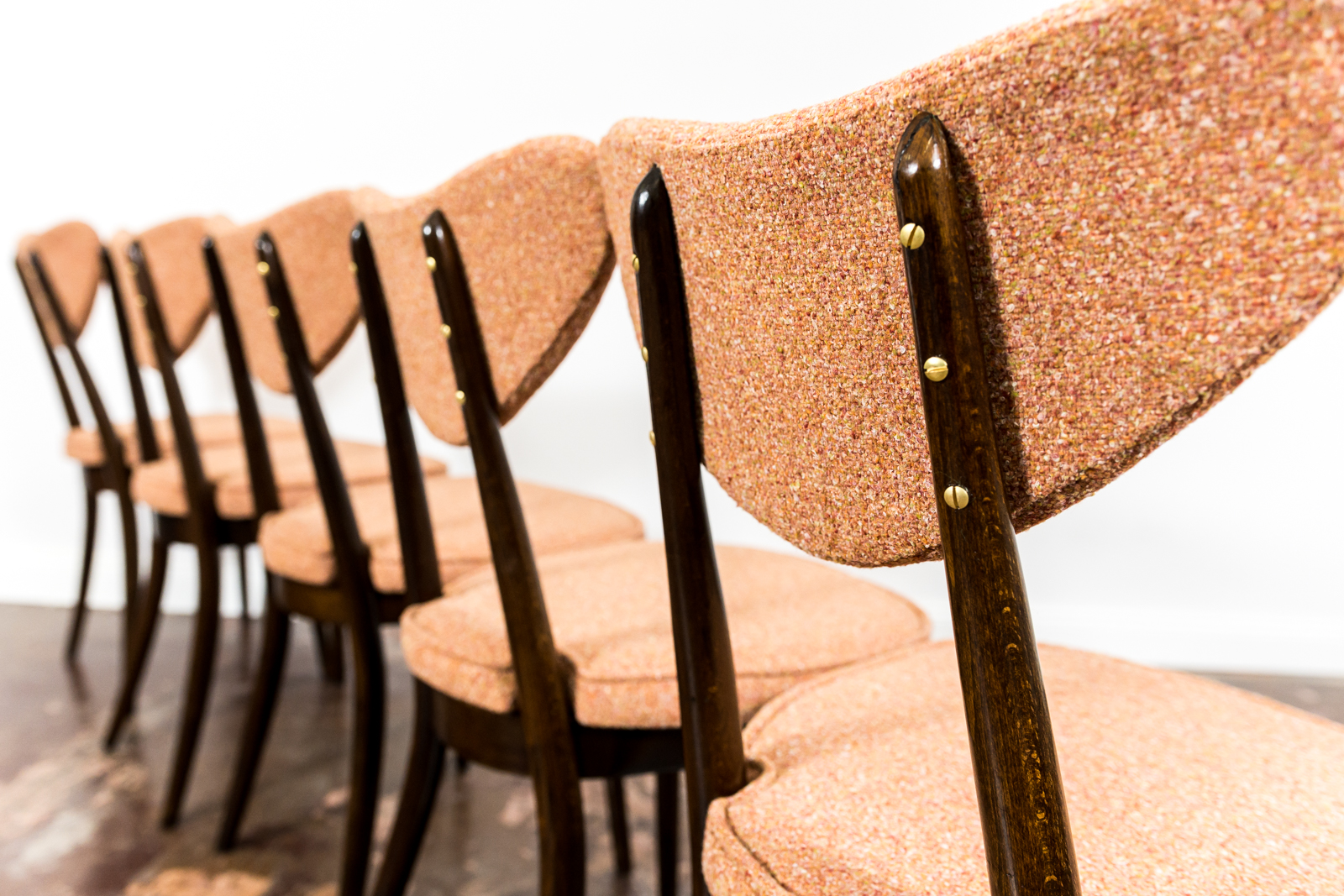 Model No. 124 Chairs By Helena & Jerzy Kurmanowicz, 1960s, Poland, Set Of 5