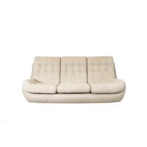 Space Age Sofa Atlantis In Beige Boucle, Czechoslovakia, 1970's