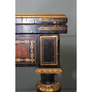19th century French Napoleon III inlaid card table