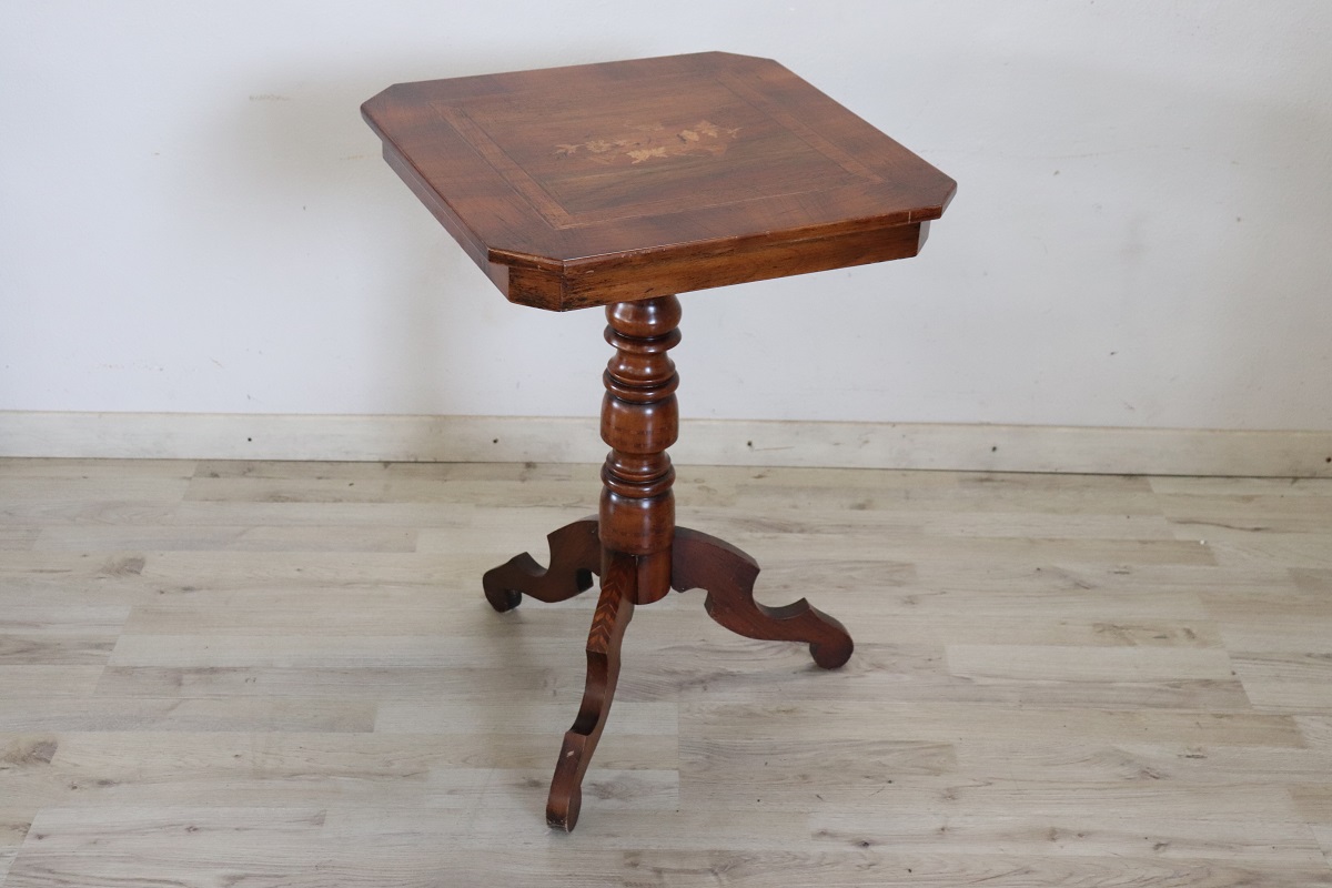 Louis Philippe Style Italian Tripod Table, Late 20th Century