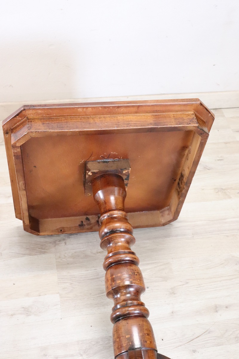 Louis Philippe Style Italian Tripod Table, Late 20th Century