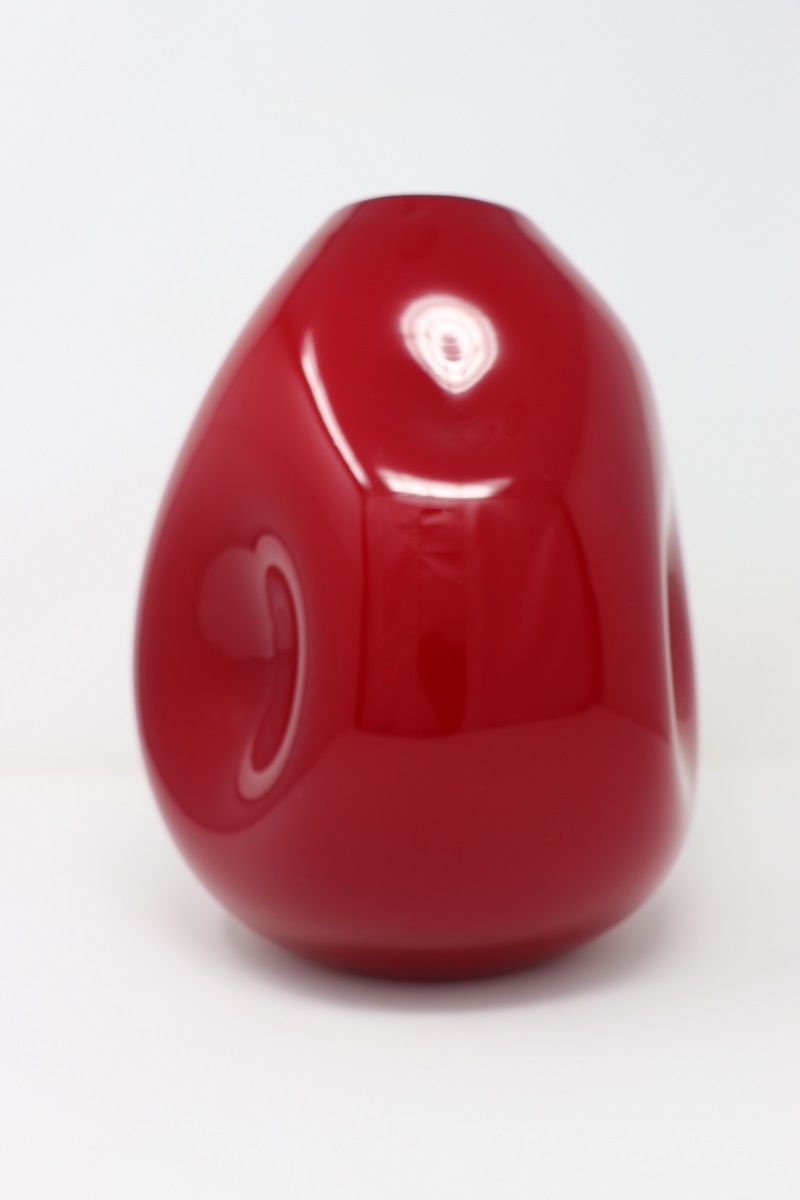 Red Vase in Murano Art Glass, 1970s