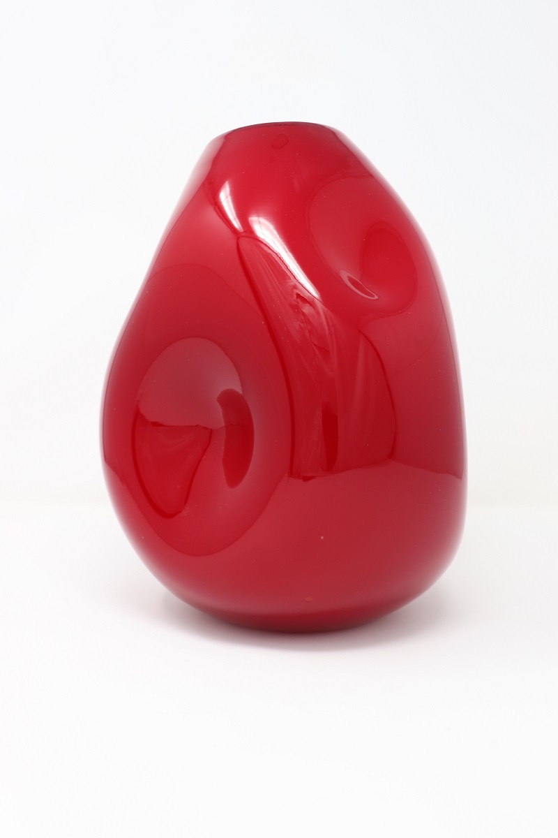 Red Vase in Murano Art Glass, 1970s