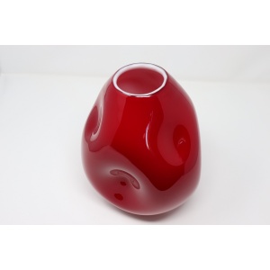 Red Vase in Murano Art Glass, 1970s