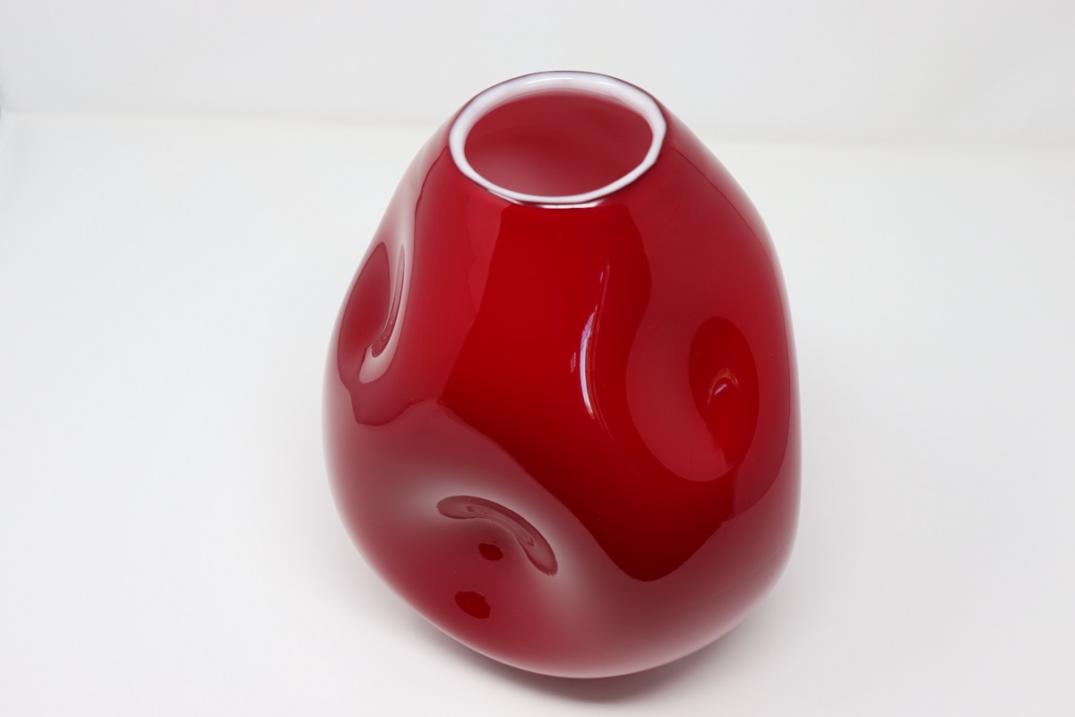 Red Vase in Murano Art Glass, 1970s
