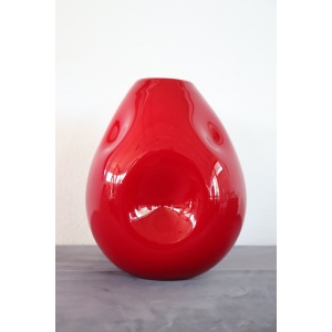 Red Vase in Murano Art Glass, 1970s