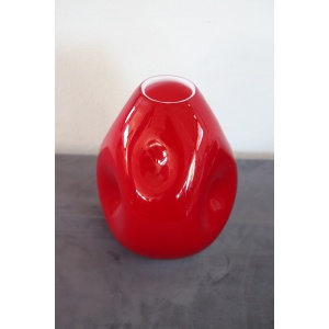 Red Vase in Murano Art Glass, 1970s