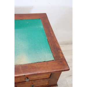 Italian antique writing desk in cherry wood, Louis Philippe 19th century