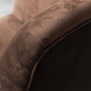 Pair Of Brown Velvet Armchairs Gigi Radice Minotti 1950s Modern Vintage