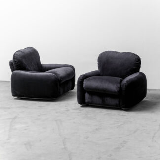Pair Of Arrigoni Busnelli Piumotto Armchairs From The 70s Modern Vintage