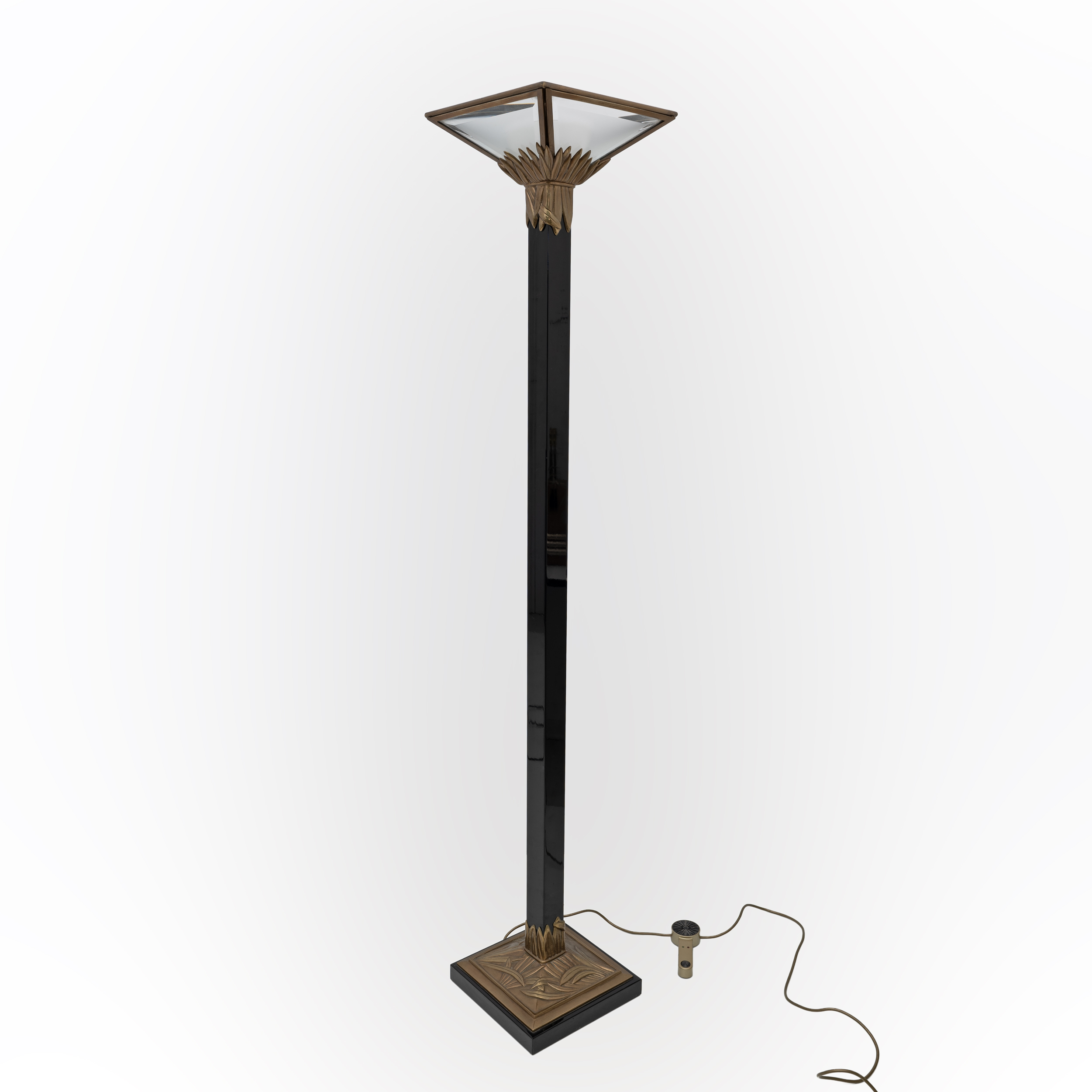 Gianfranco Frattini Art Deco Style Italian Floor Lamp by Relco Milano, 1970s
