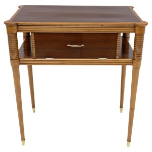 Pierluigi Colli Style Mid-century Modern Italian Maple Console Table, 1950s