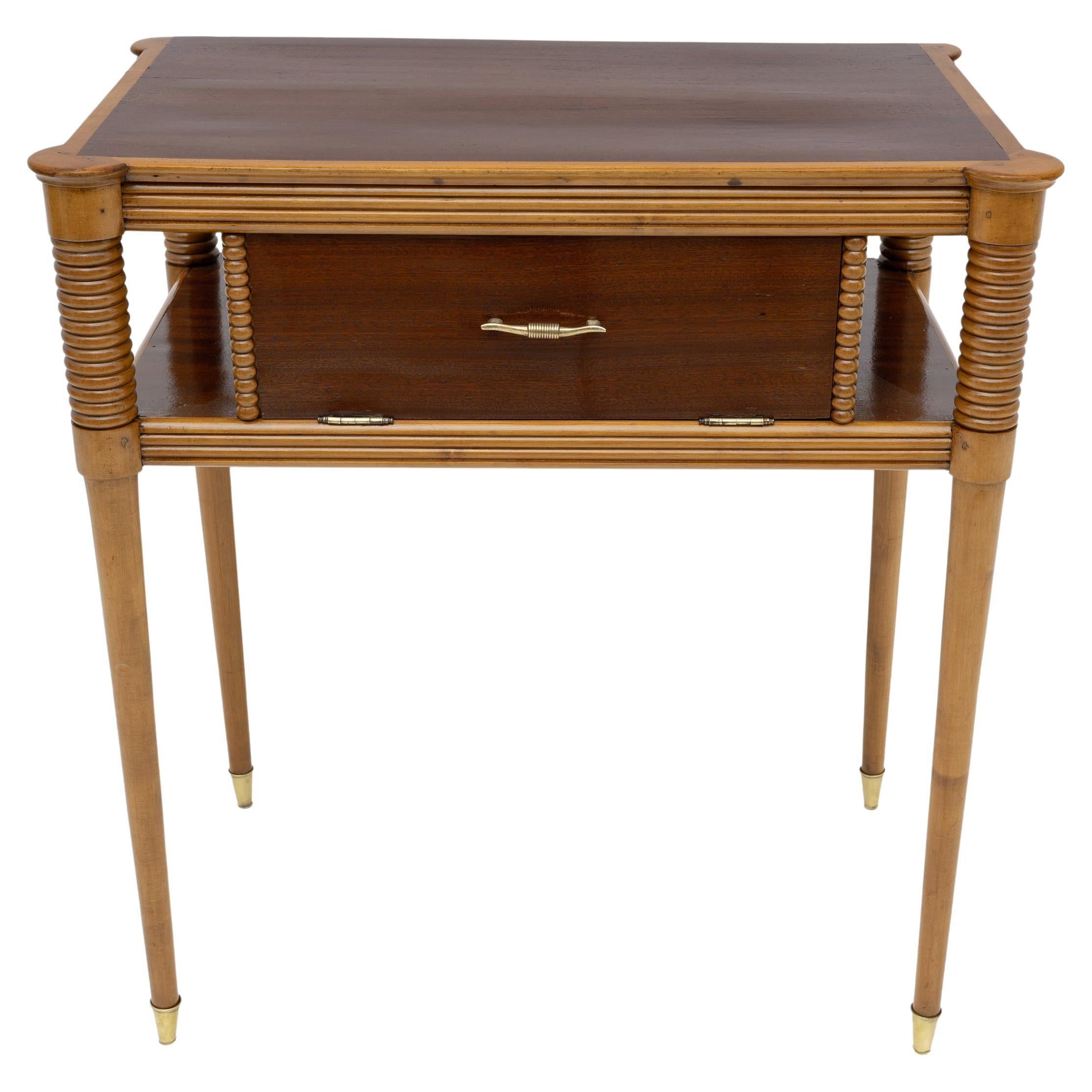 Pierluigi Colli Style Mid-century Modern Italian Maple Console Table, 1950s