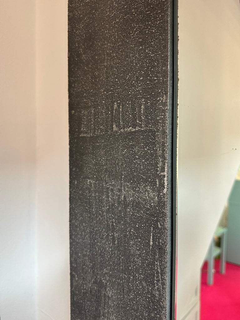 Italian Etched Cast Aluminium Wall Mirror By Lorenzo Burchiellaro, 1970s