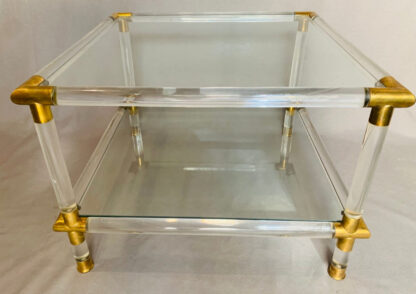 Glamorous Italian Acrylic Glass Side Tables, 1970s - Image 6
