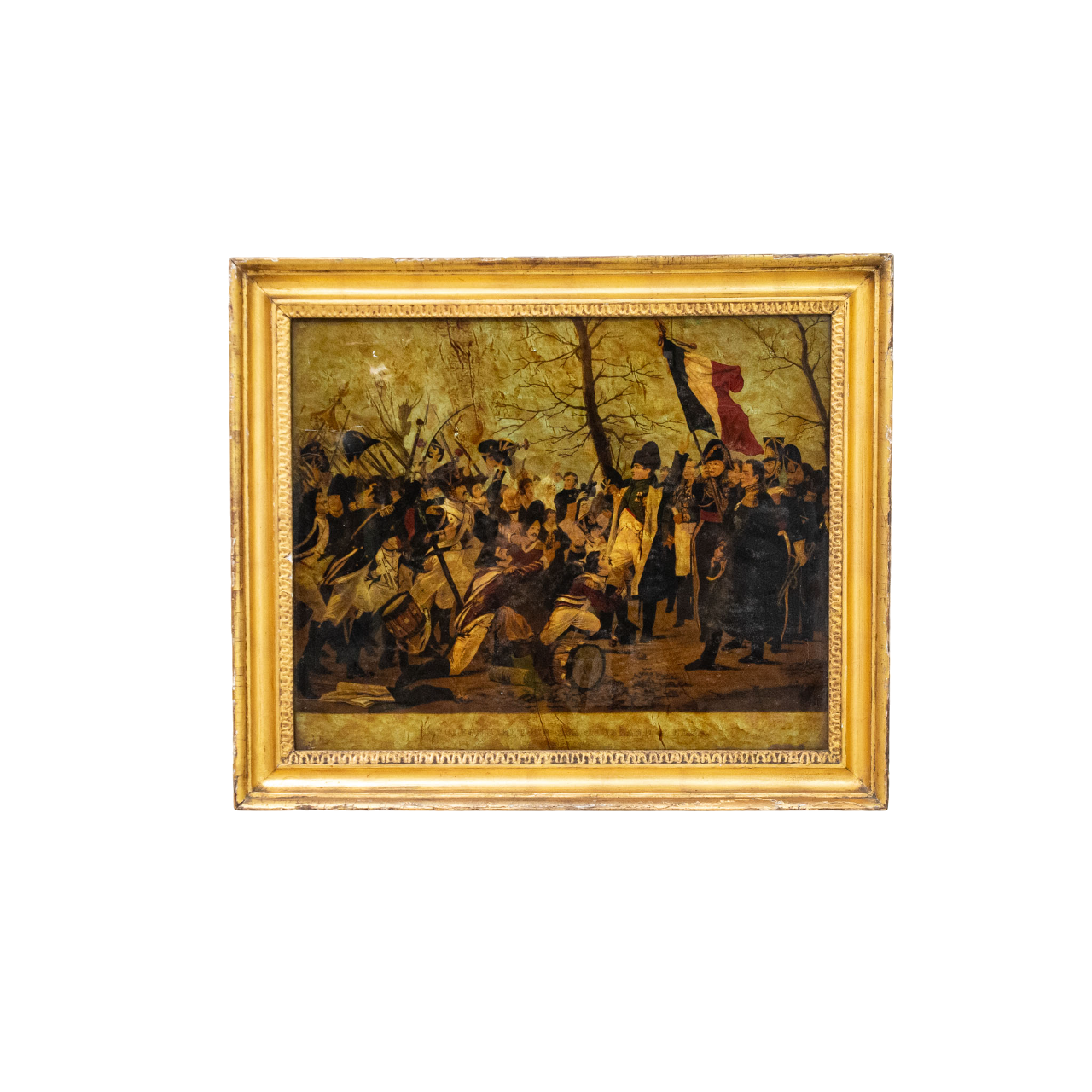 Reverse Glass Painting of Napolean’s Return from Elba, after Steuben