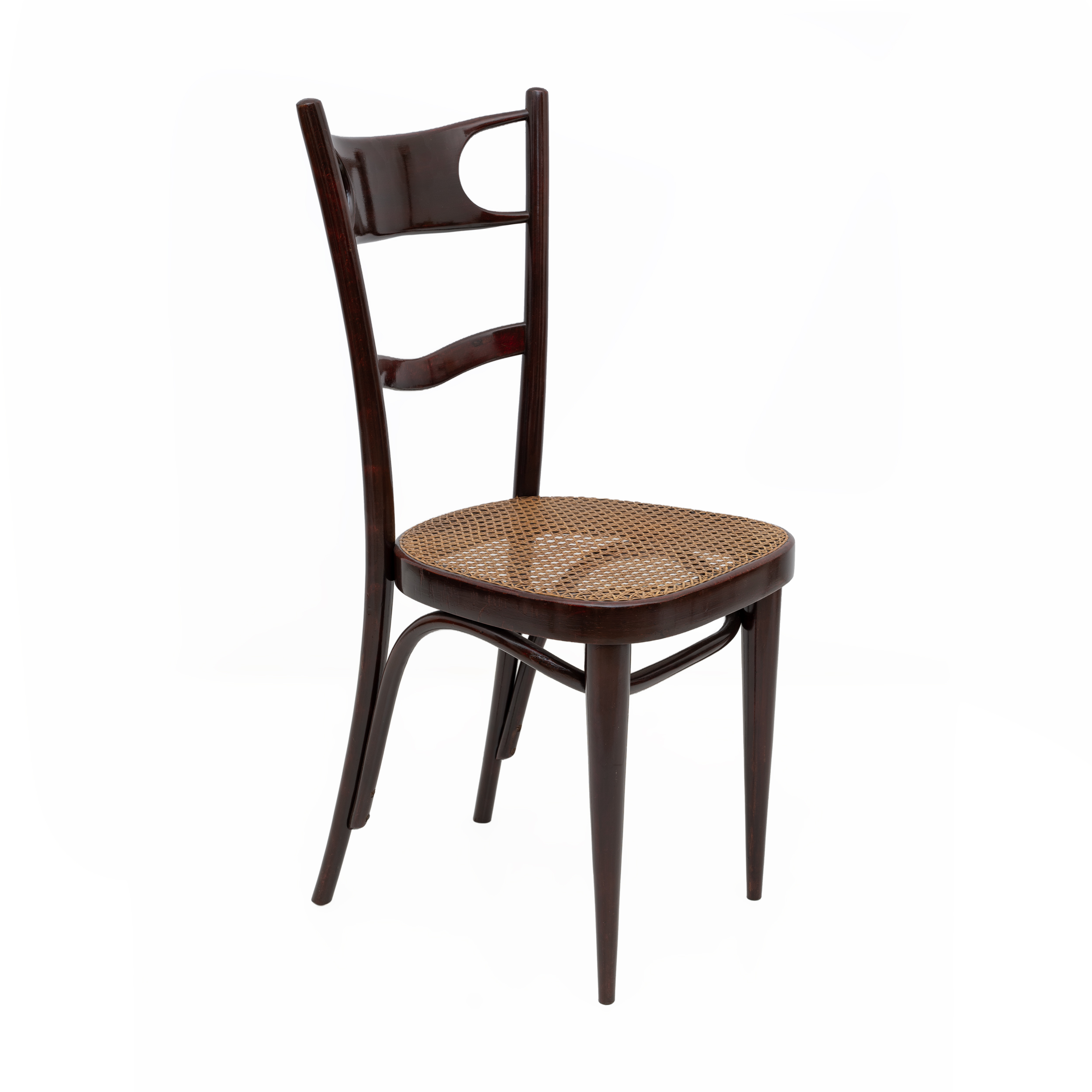 Set Six Early 20th Century Neapolitan Bent Beech Thonet Chairs Sautto & Liberale