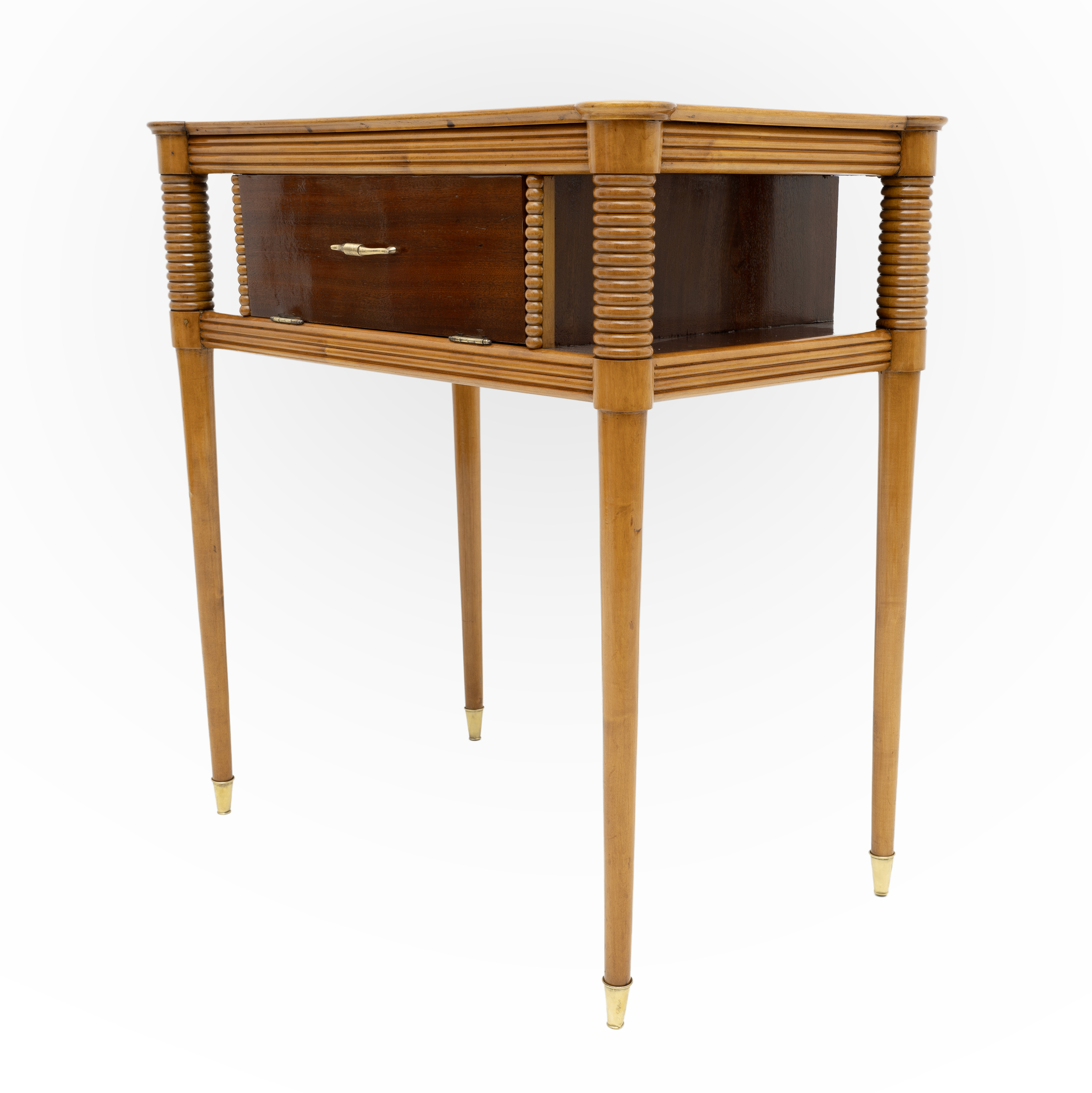 Pierluigi Colli Style Mid-century Modern Italian Maple Console Table, 1950s