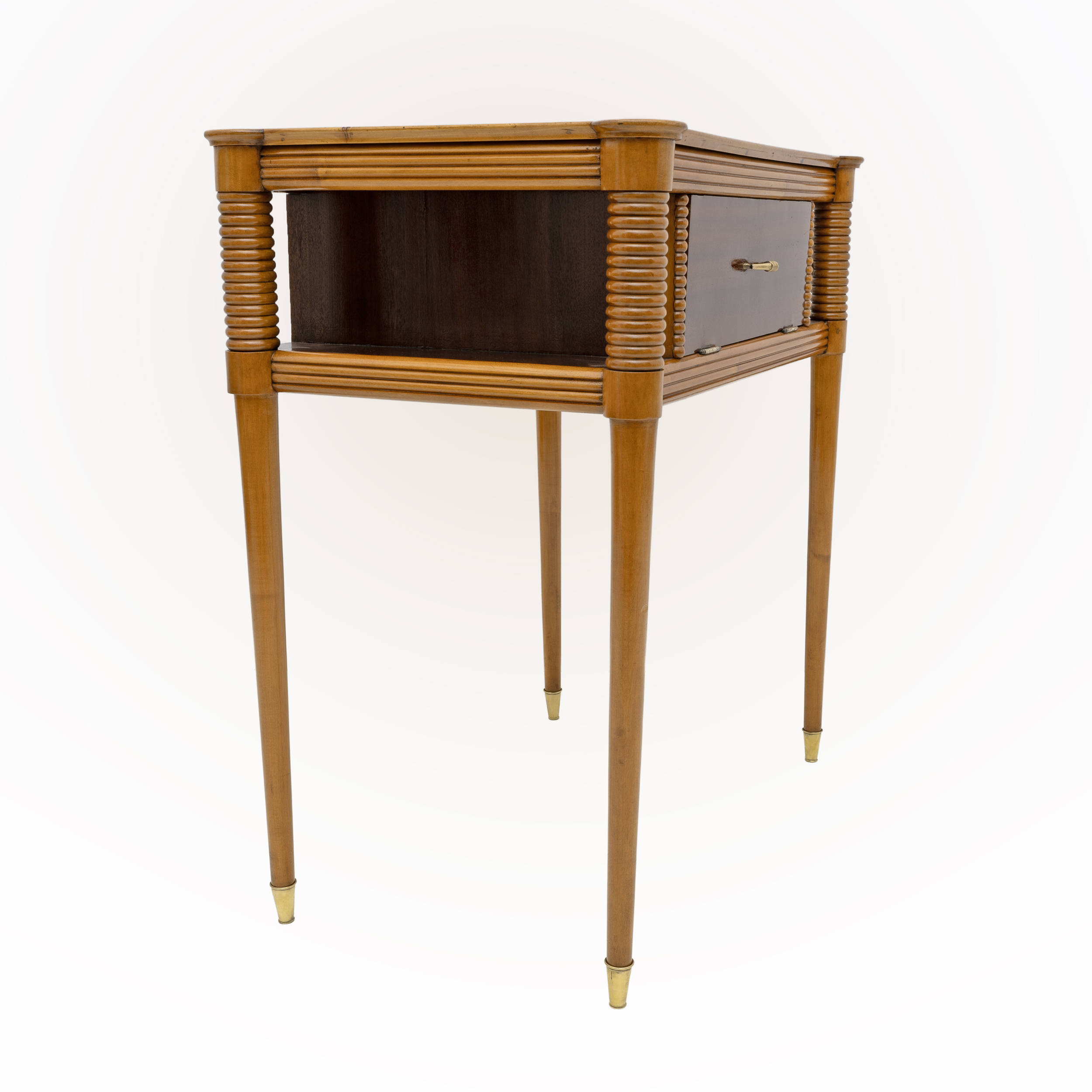 Pierluigi Colli Style Mid-century Modern Italian Maple Console Table, 1950s