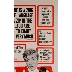 Alfie US 1 Sheet, Film Movie Poster 1966 Linen Backed