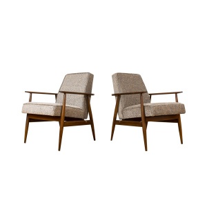 Pair Of Mid Century Armchairs By H. Lis, 1960's