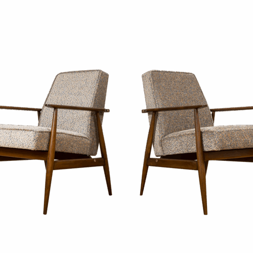 Pair Of Mid Century Armchairs By H. Lis, 1960's