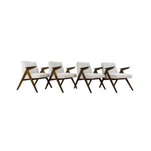 Mid Century Armchairs "Bunny" Type 300-177, 1970's, Set Of 4
