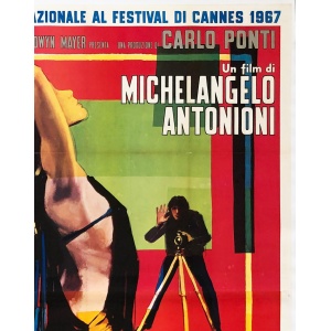 Blow-Up Original 1967 Italian Giant 4 Foglio Film Movie Poster, Brini