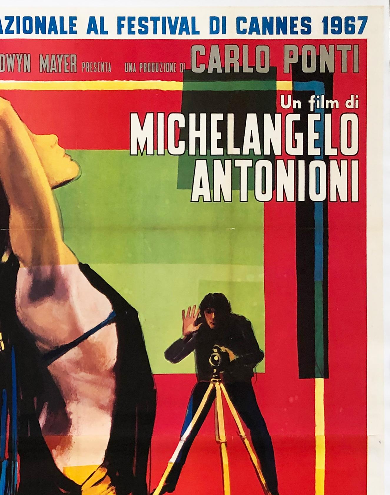 Blow-Up Original 1967 Italian Giant 4 Foglio Film Movie Poster, Brini