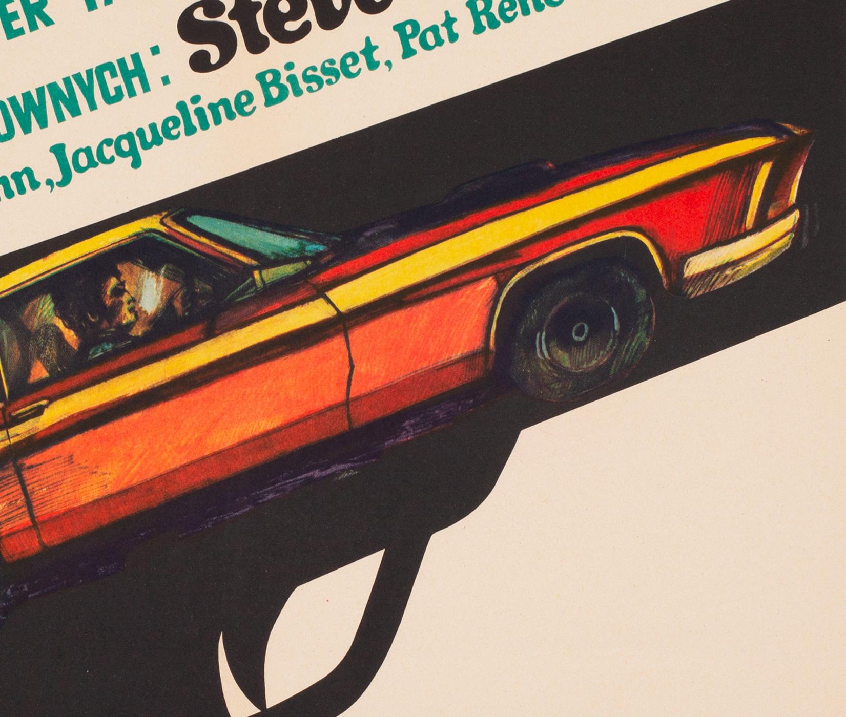 Bullitt 1971 Polish A1 Film Movie Poster, Stachurski
