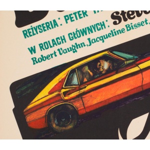 Bullitt 1971 Polish A1 Film Movie Poster, Stachurski
