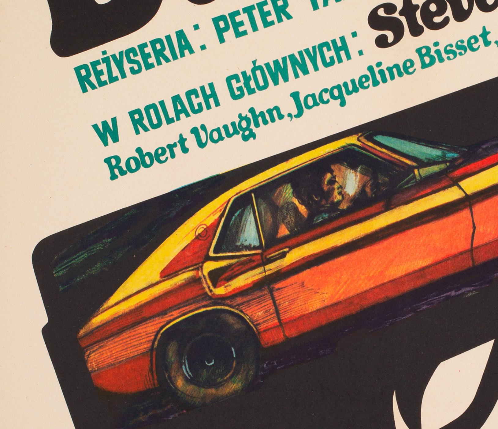 Bullitt 1971 Polish A1 Film Movie Poster, Stachurski