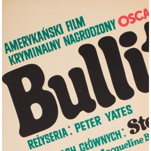 Bullitt 1971 Polish A1 Film Movie Poster, Stachurski