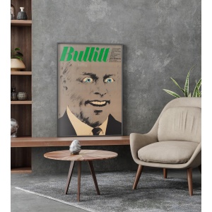 Bullitt 1977 East German Film Movie Poster, Segner, Linen Backed