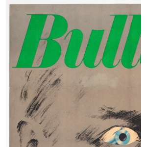 Bullitt 1977 East German Film Movie Poster, Segner, Linen Backed