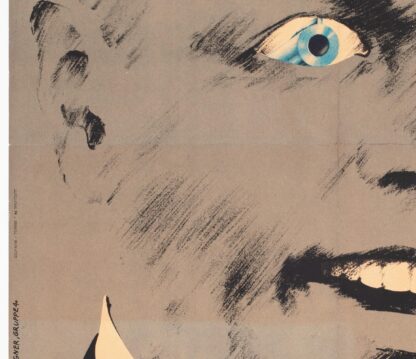 Bullitt 1977 East German Film Movie Poster, Segner, Linen Backed