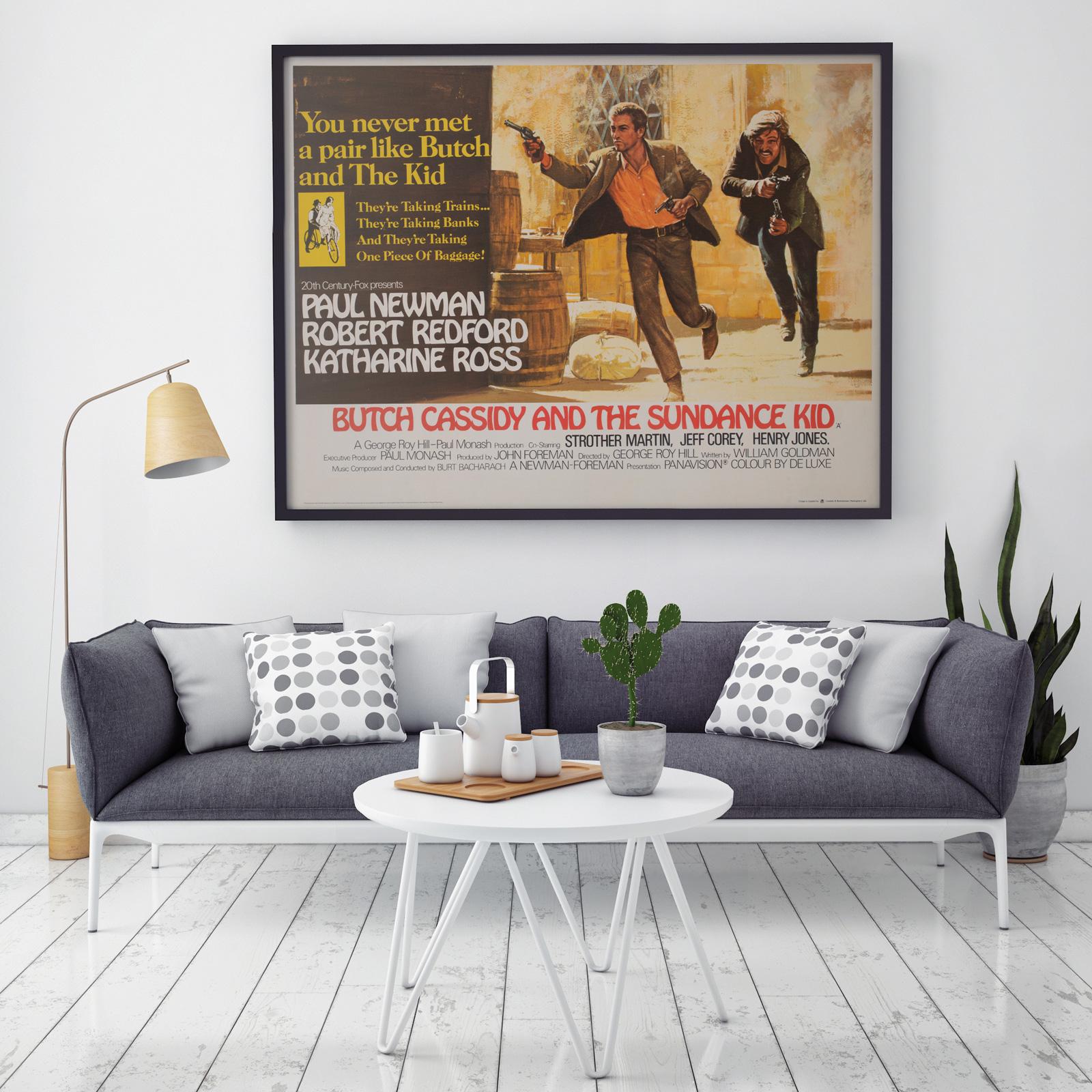 Butch Cassidy and the Sundance Kid UK Film Movie Poster, Tom Beauvais, 1969
