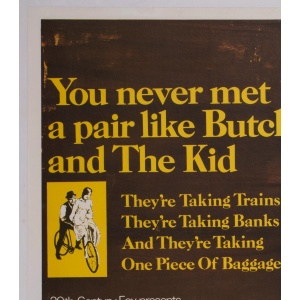 Butch Cassidy and the Sundance Kid UK Film Movie Poster, Tom Beauvais, 1969