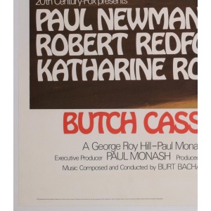 Butch Cassidy and the Sundance Kid UK Film Movie Poster, Tom Beauvais, 1969