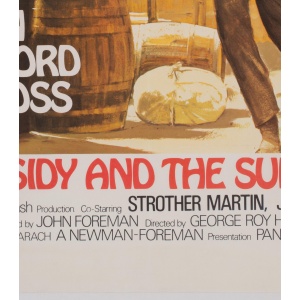 Butch Cassidy and the Sundance Kid UK Film Movie Poster, Tom Beauvais, 1969