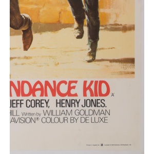 Butch Cassidy and the Sundance Kid UK Film Movie Poster, Tom Beauvais, 1969