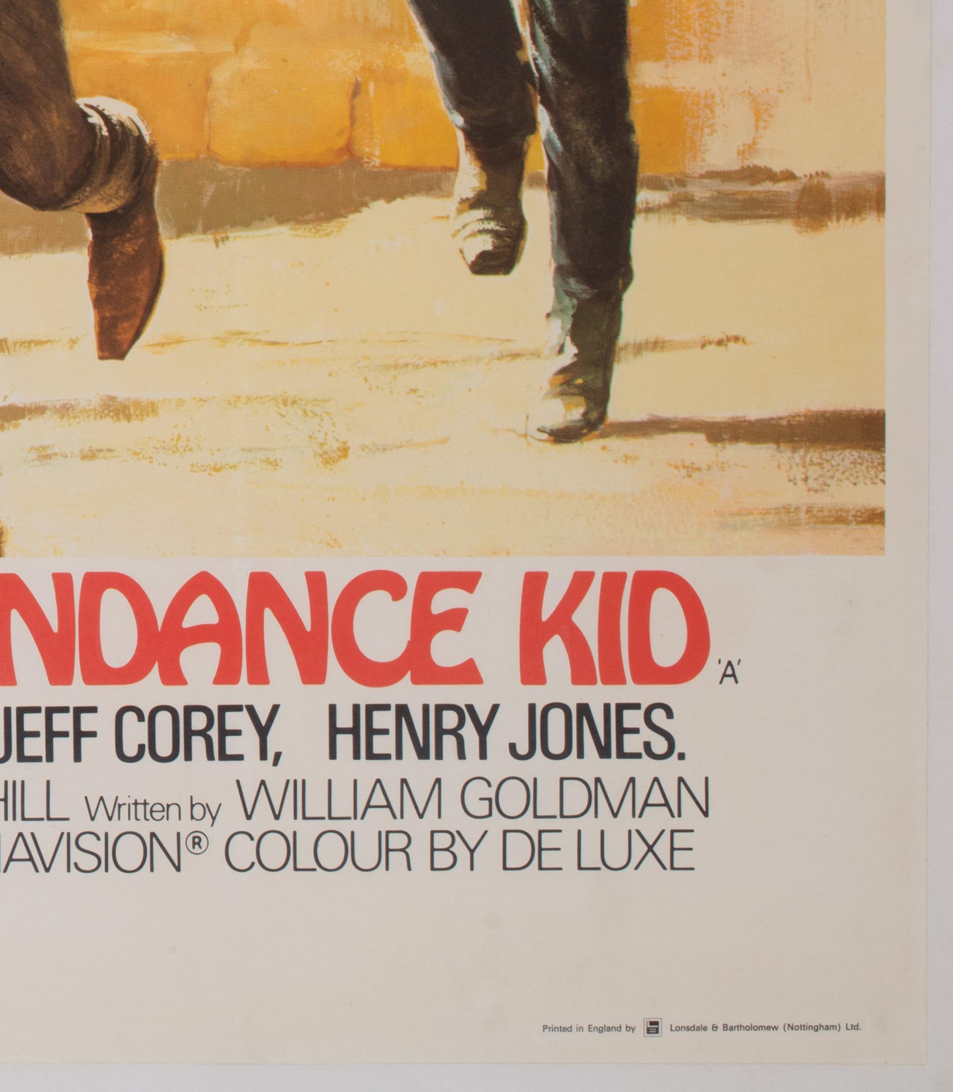 Butch Cassidy and the Sundance Kid UK Film Movie Poster, Tom Beauvais, 1969