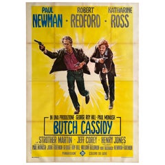 Butch Cassidy and the Sundance Kid UK Film Movie Poster, Tom Beauvais, 1969