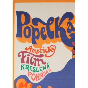 Cinderella Original Large Czech Film Poster, Karel Vaca, 1970