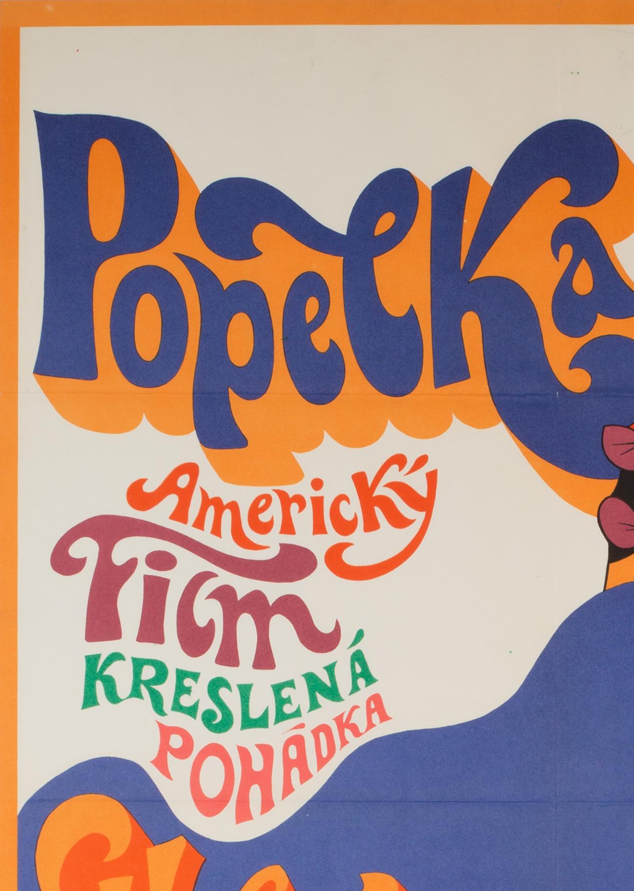 Cinderella Original Large Czech Film Poster, Karel Vaca, 1970