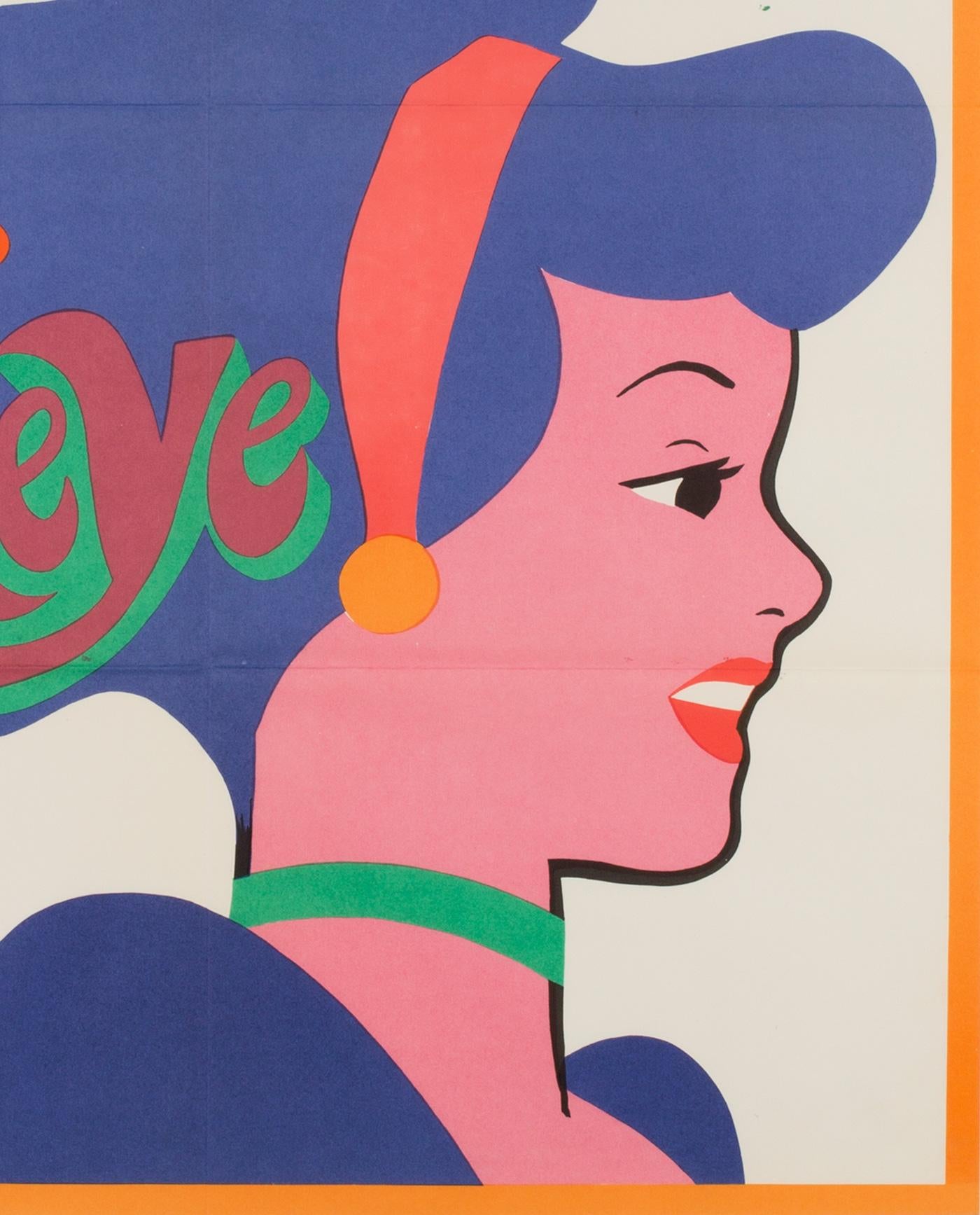 Cinderella Original Large Czech Film Poster, Karel Vaca, 1970