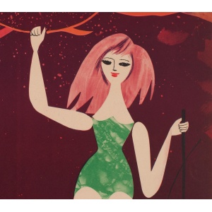 CYRK Lion Tamer 1960s Polish Circus Poster, Srokowski