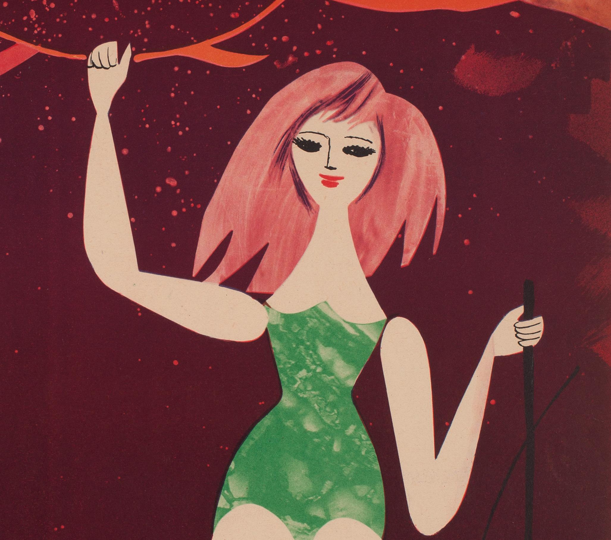 CYRK Lion Tamer 1960s Polish Circus Poster, Srokowski