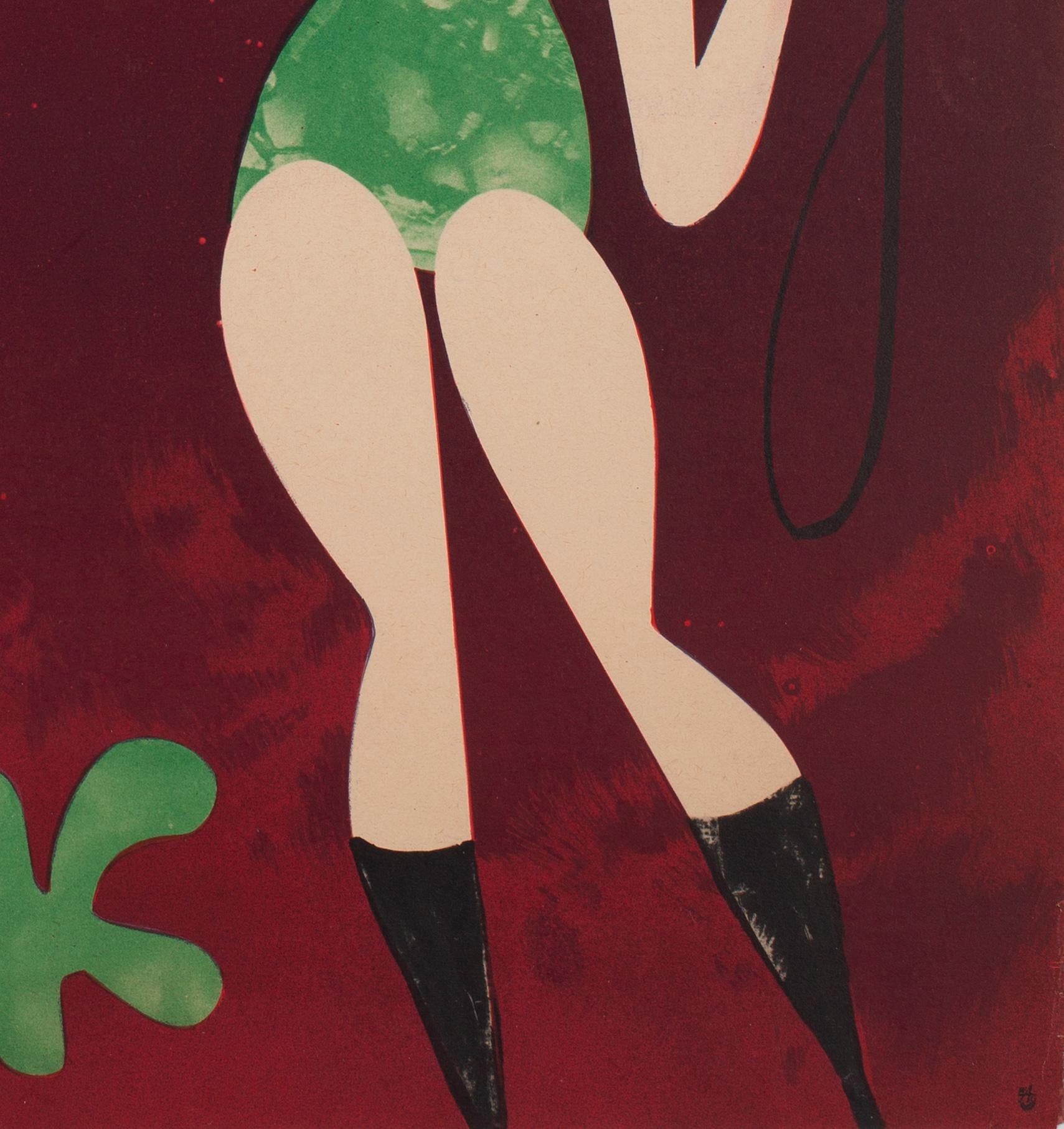CYRK Lion Tamer 1960s Polish Circus Poster, Srokowski
